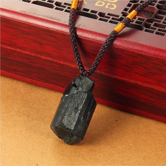 Black Tourmaline PROTECTION AMULET necklace - Picture 4 of 6